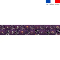 Coupon lingettes lavables motif Bal masqué Halloween - Création Stillistic