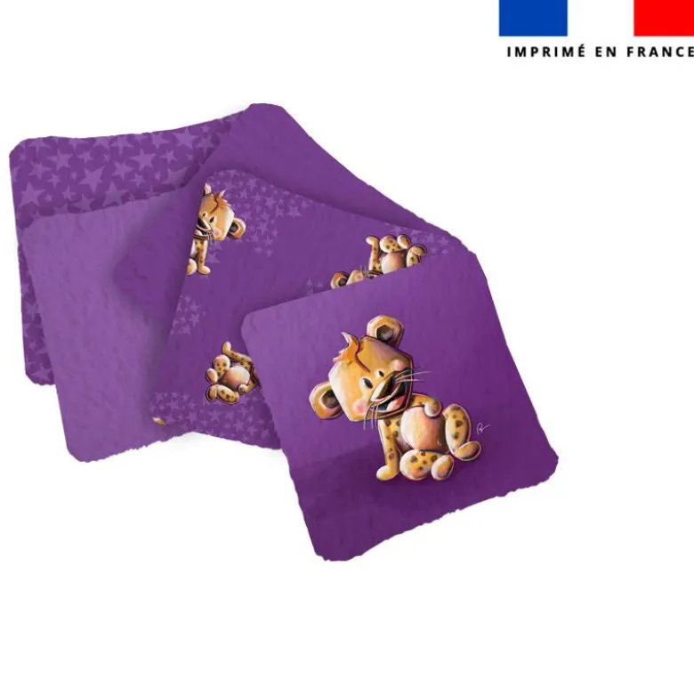 Coupon lingettes lavables motif bébé hyène - Création Stillistic