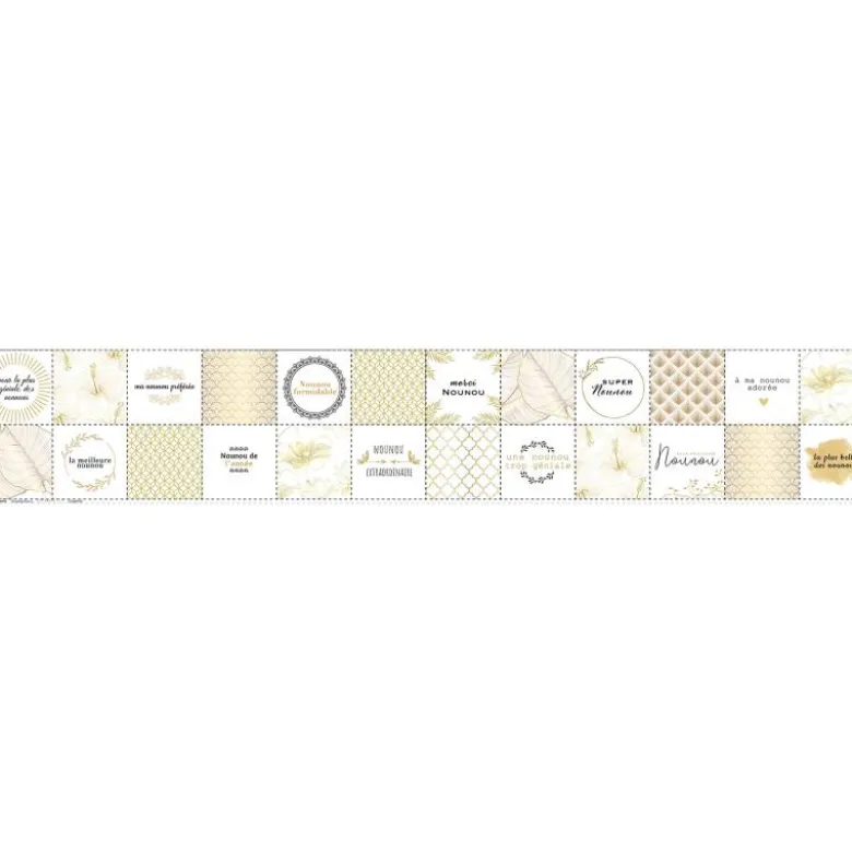 Coupon lingettes lavables motif nounou gold