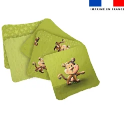 Coupon lingettes lavables motif bébé singe - Création Stillistic