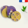 Coupon lingettes lavables rondes motif poule et oeufs de Pâques - Création Stillistic