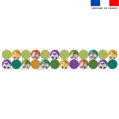 Coupon lingettes lavables rondes motif animaux Lou-Sticks - Création Stillistic