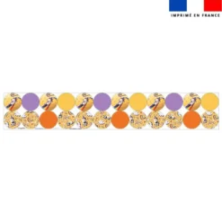 Coupon lingettes lavables rondes motif licorne toboggan - Création Stillistic