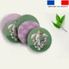 Coupon lingettes lavables rondes motif Ganesh - Création Stillistic