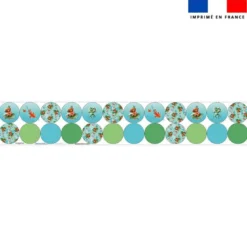 Coupon lingettes lavables rondes motif capybara - Création Stillistic