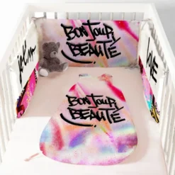 Coupon motif graffiti rose - Gigoteuse et Tour de Lit - Création Alex Z
