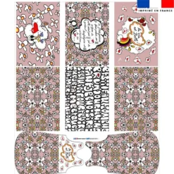 Coupon motif poème rose - Gigoteuse et Tour de Lit - Création Anne-Sophie Dozoul