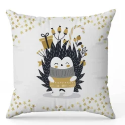 Coupon oreiller imprimé ambiance d'hiver