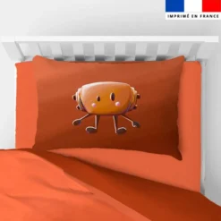 Coupon oreiller imprimé amis ptit déj Pain au chocolat - Création Stillistic