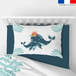 Coupon oreiller imprimé animaux de l'océan