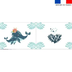 Coupon oreiller imprimé animaux de l'océan