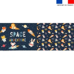 Coupon oreiller imprimé animaux dans l'espace
