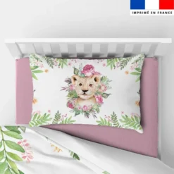Coupon oreiller imprimé animaux aquarelle