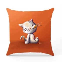 Coupon oreiller imprimé bébé chat - Création Stillistic