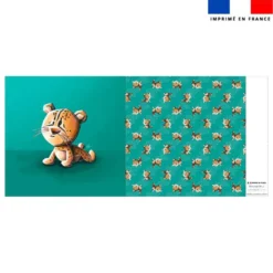 Coupon oreiller imprimé bébé guépard - Création Stillistic