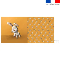 Coupon oreiller imprimé bébé lapin - Création Stillistic