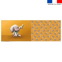 Coupon oreiller imprimé bébé éléphant - Création Stillistic