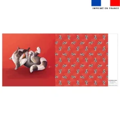 Coupon oreiller imprimé bébé raton - Création Stillistic