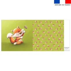 Coupon oreiller imprimé bébé renard - Création Stillistic