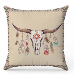 Coupon oreiller imprimé boho indien