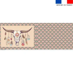 Coupon oreiller imprimé boho indien
