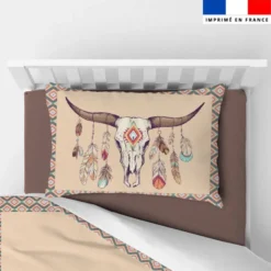 Coupon oreiller imprimé boho indien