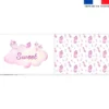 Coupon oreiller imprimé sweet flamant rose