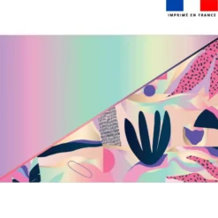 Coupon paréo motif abstrait rose dégradé