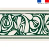 Coupon paréo motif forme abstraite verte