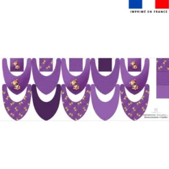 Coupon éponge bavoirs bandana motif bébé hyène - Création Stillistic