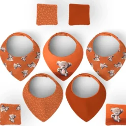 Coupon éponge bavoirs bandana motif bébé koala - Création Stillistic