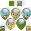 Coupon éponge bavoirs bandana motif mouton et oeufs de Pâques - Création Stillistic