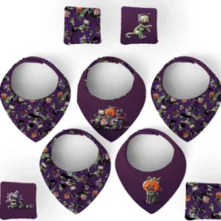 Coupon éponge bavoirs bandana motif Bal masqué Halloween - Création Stillistic