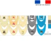 Coupon éponge bavoirs bandana motif pirate