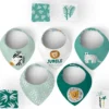 Coupon éponge bavoirs bandana motif jungle friends