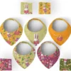 Coupon éponge bavoirs bandana motif lapin printanier - Création Stillistic