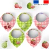 Coupon éponge bavoirs bandana motif fruits kawaï
