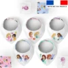 Coupon éponge bavoirs bandana motif petites sirènes