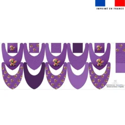 Coupon éponge bavoirs bandana motif bébé perroquet - Création Stillistic