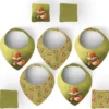 Coupon éponge bavoirs bandana motif renard noeud papillon - Création Stillistic