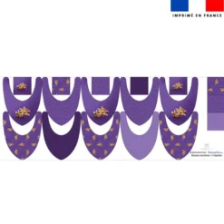 Coupon éponge bavoirs bandana motif bébé lynx - Création Stillistic