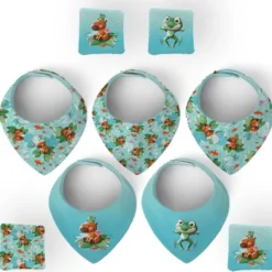 Coupon éponge bavoirs bandana motif capybara - Création Stillistic