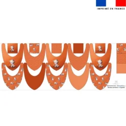 Coupon éponge bavoirs bandana motif bébé chat - Création Stillistic