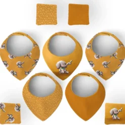 Coupon éponge bavoirs bandana motif bébé éléphant - Création Stillistic