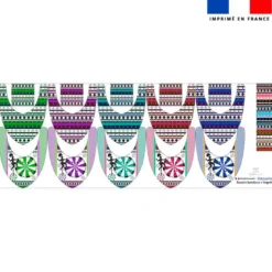 Coupon éponge bavoirs bandana motif cirque - Création Lili Bambou Design