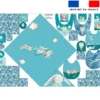Coupon éponge kit puériculture montgolfière aquarelle