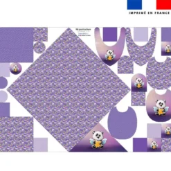 Coupon éponge kit puériculture motif panda ange - Création Stillistic