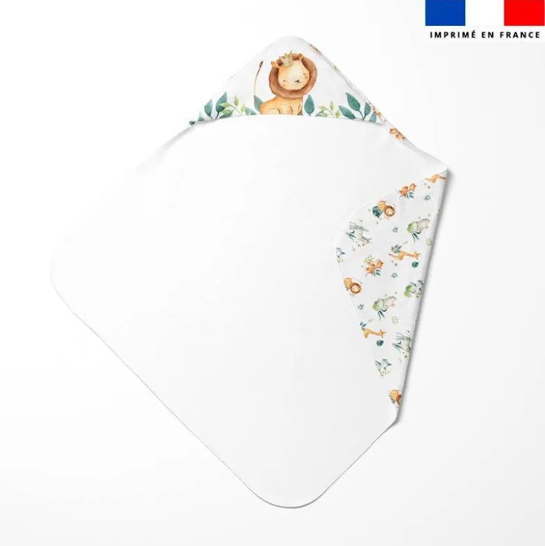 Coupon éponge kit puériculture safari animaux aquarelle