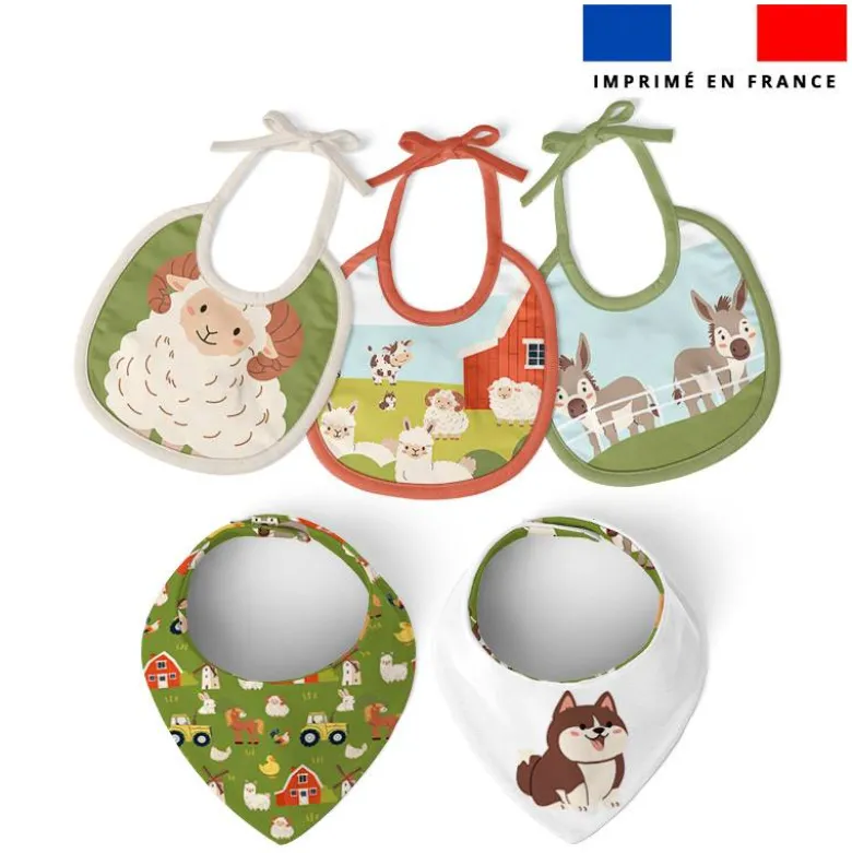 Coupon éponge kit puériculture animaux de la ferme