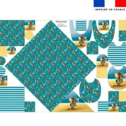Coupon éponge kit puériculture motif lion pirate - Création Stillistic